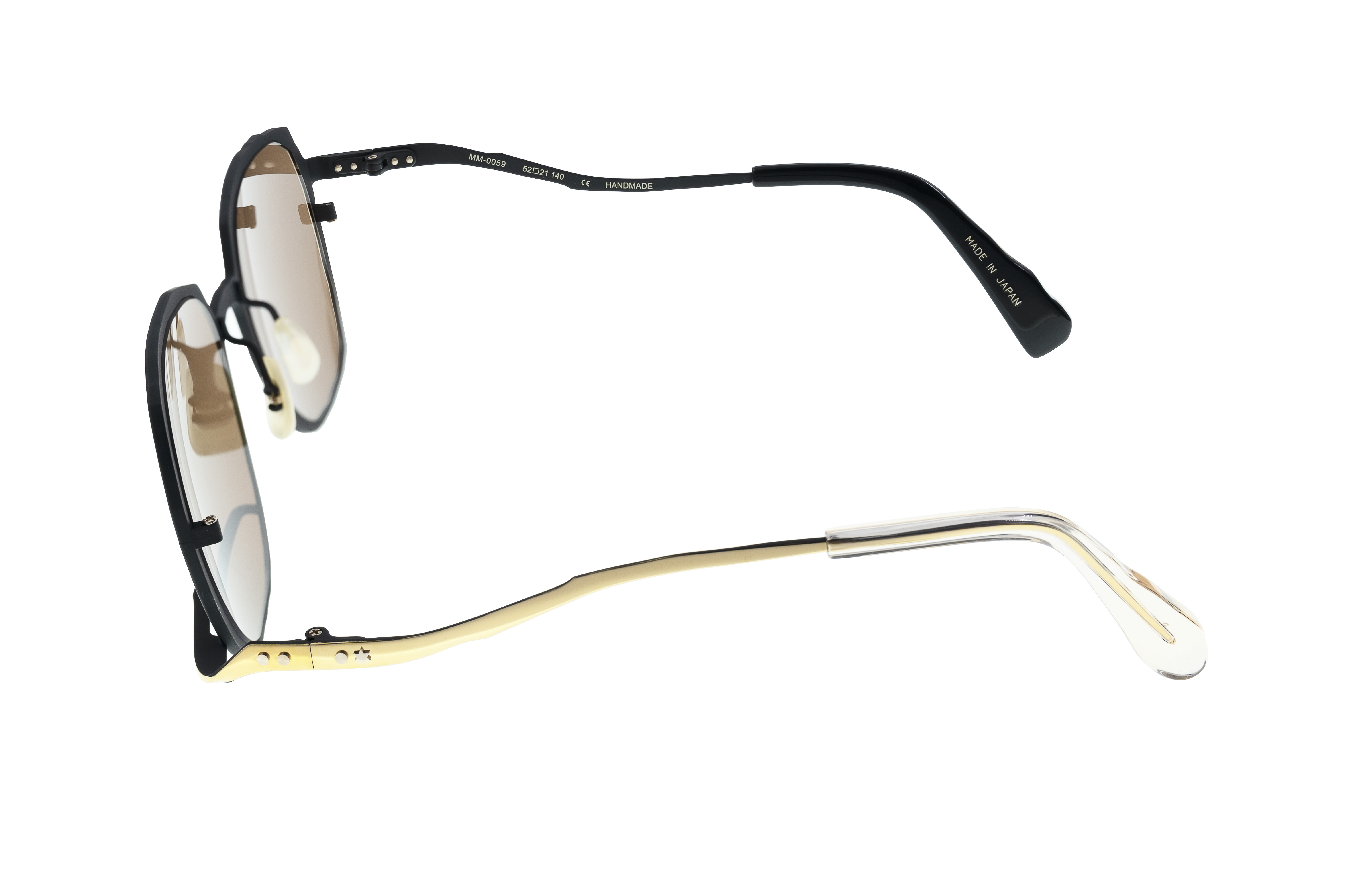 Masahiro Maruyama Titanium Sunglasses - MM-0059 / #3 Black/Gold - Image 5